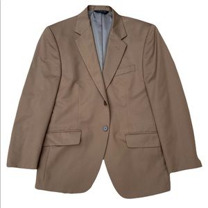 J Ferrar Tan Grey Men's Blazer Sport coat Two-Button Size 40S